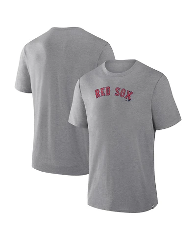 Fanatics Men's Heather Gray Boston Red Sox Play Tribute Tri-Blend T-Shirt