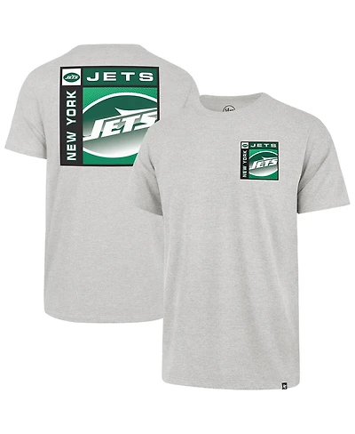 '47 Brand Men's Gray New York Jets Chrome Plate Franklin T-Shirt