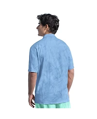 Margaritaville Men's Blue New York Yankees Linen Party Button-Up Shirt