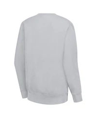 G-iii 4Her by Carl Banks Women's Heather Gray Los Angeles Kings Team Logo Tri-Blend Fleece Pullover Sweatshirt