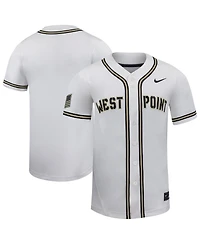 Nike Men's White Army Black Knights Replica Baseball Jersey