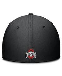 Nike Men's Black Ohio State Buckeyes Rise The Dri-fit Flex Hat