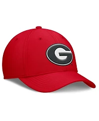 Nike Men's Red Georgia Bulldogs Rise Swoosh Dri-fit Flex Hat