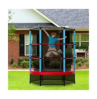Hongge Kids Trampoline Recreational Bounce Jumper with Safety Enclosure Net