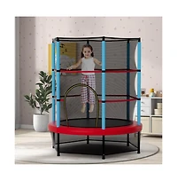 Hongge Kids Trampoline Recreational Bounce Jumper with Safety Enclosure Net