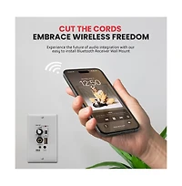 Pyle Bluetooth In-Wall Receiver with Speaker Control and Usb Charging PWA15BT