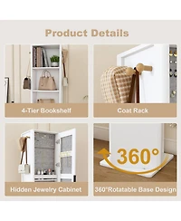 Rainsken 360° Rotating Jewelry Storage Cabinet