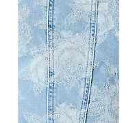 Steve Madden Juniors' Denim Square Neck Mini Dress