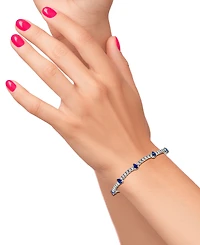 Lali Jewels Sapphire (1/3 ct. t.w.) & Diamond (1/3 ct. t.w.) Bracelet in 14k White Gold