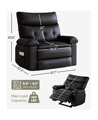 gaomon Oversized Manual Massage Recliner Sofa Chair for Living Room and Bedroom