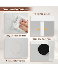 Slickblue 7-Compartment Bookshelf Vertical or Horizontal Storage