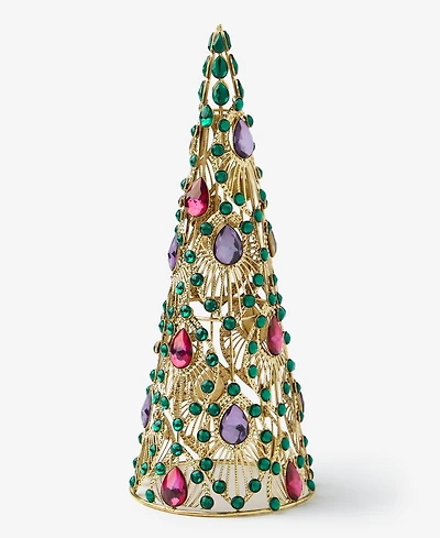 Holiday Lane Opulence Embellished Tree Table Decor, Macy's Exclusive