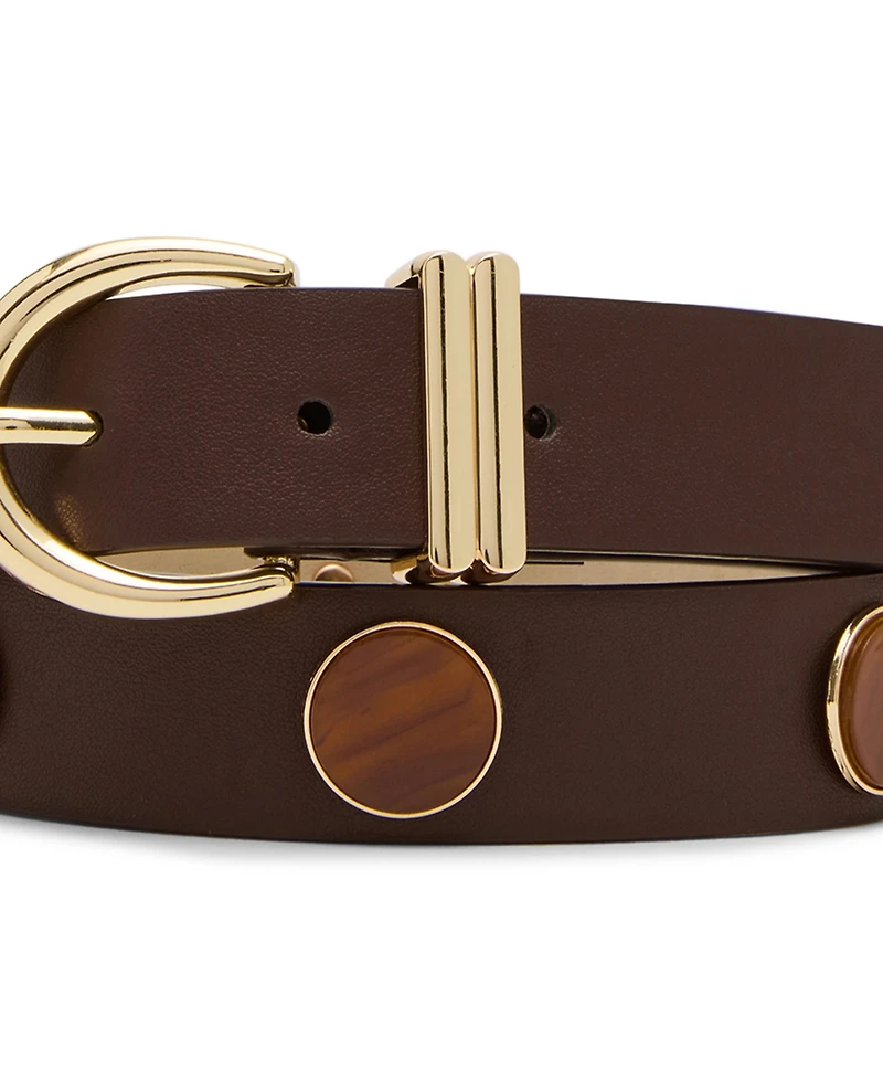 Steve Madden Polyurethane Resin Stud Belt