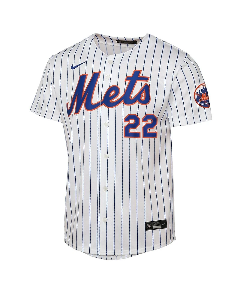 Nike Big Boys and Girls Juan Soto White New York Mets Home Stadium Player Jersey