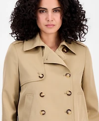 Tahari Asl Women's Cropped Trench Coat