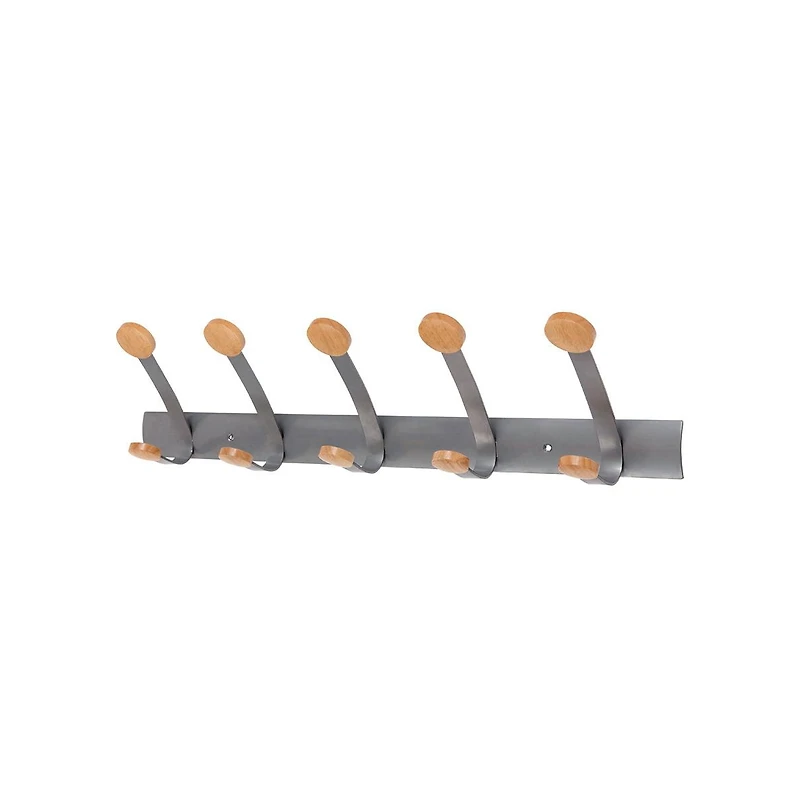 Alba Wall Mounted Double Peg Rail with 10 Pegs