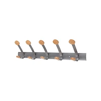 Alba Wall Mounted Double Peg Rail with 10 Pegs
