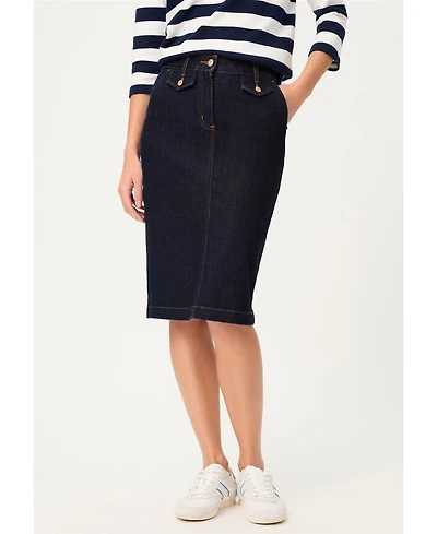 Olsen Women's Dark Denim Skirt
