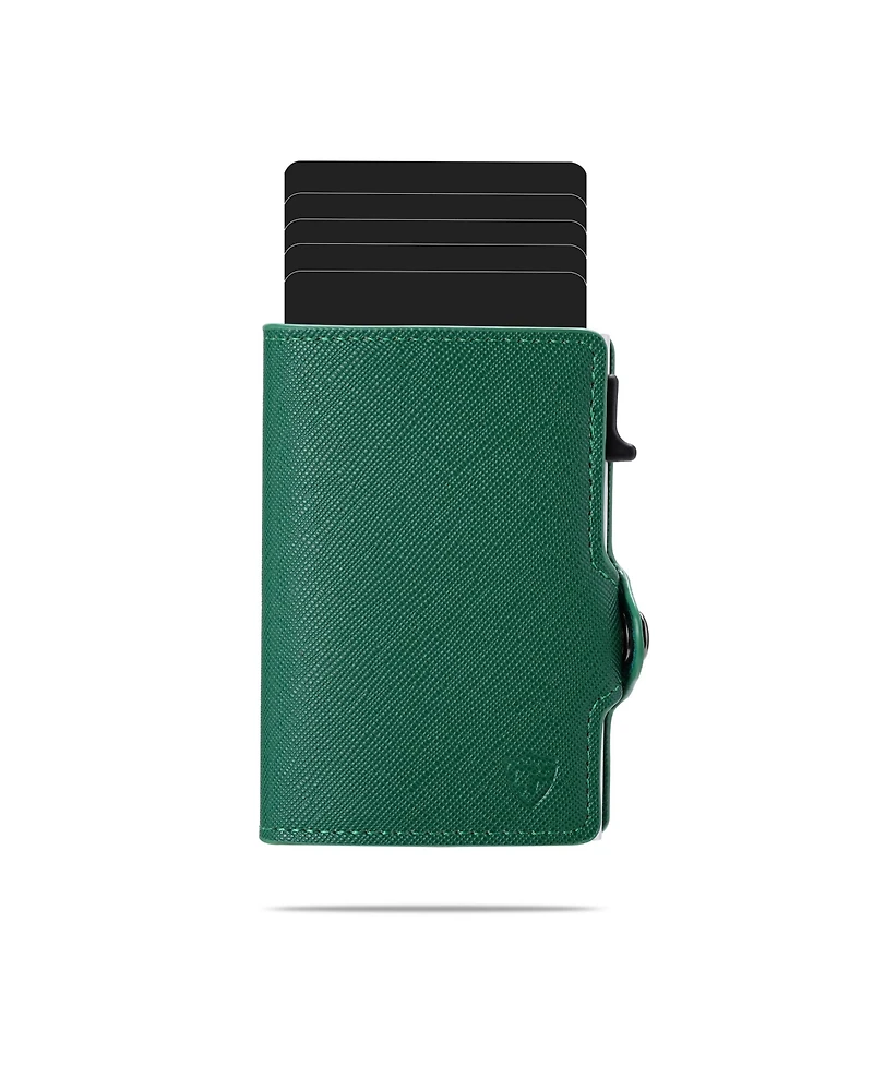 Rfid Pop Up Wallet for Women – Slim Minimalist Credit Card Holder (4-6 Capacity) Aluminum Metal Case with Blocking Security