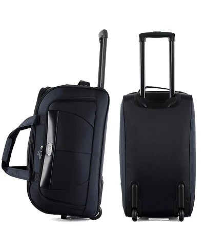 Izod Carol Lightweight Soft Shell Rolling Duffel Bag
