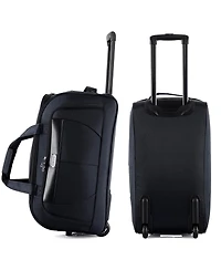 Izod Carol Lightweight Soft Shell Rolling Duffel Bag
