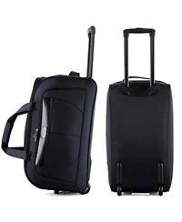 Izod Carol Lightweight Soft Shell Rolling Duffel Bag