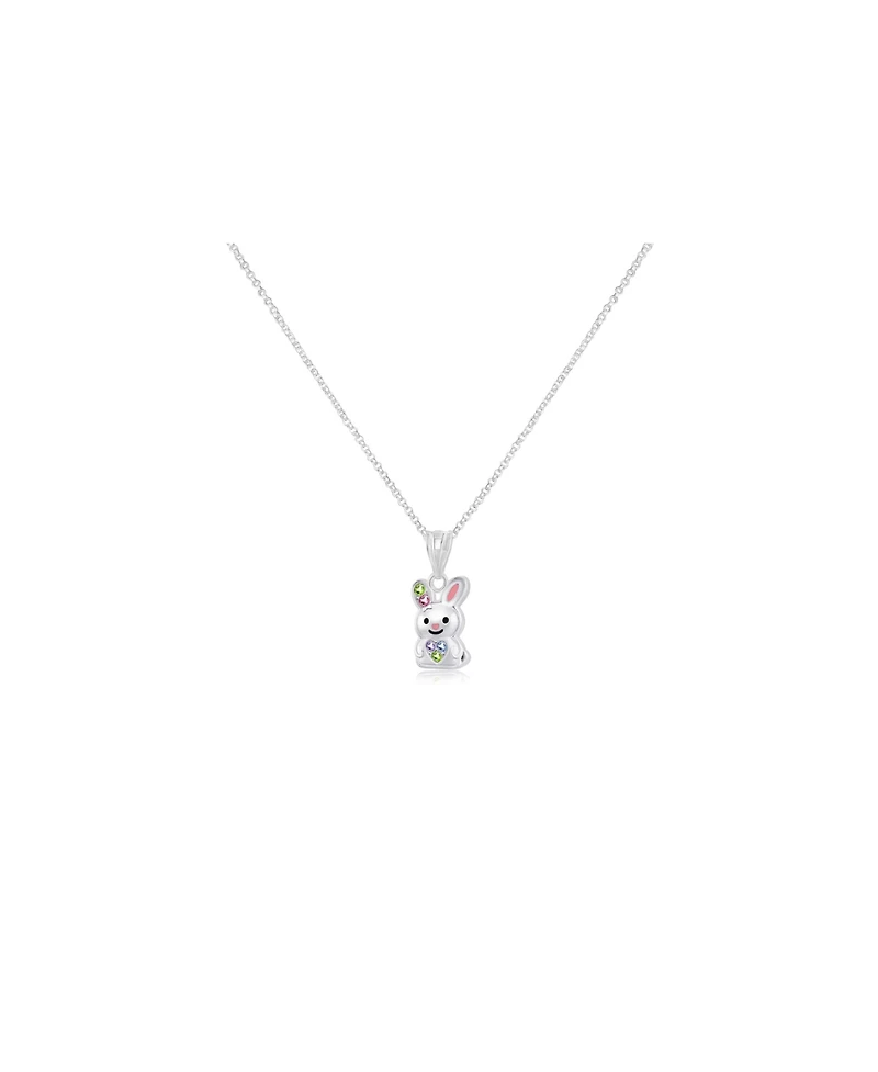 Chanteur Girls Hypoallergenic Kids Bunny Pendant Necklace