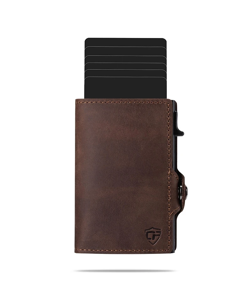 Conceal Plus Men's Wallet for Men, Pop Up Credit Card Holder - Rfid Blocking, Slim Minimalist Case Lifetime Warranty
