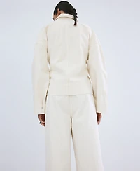 Mango Women's Belted Denim Trench Coat