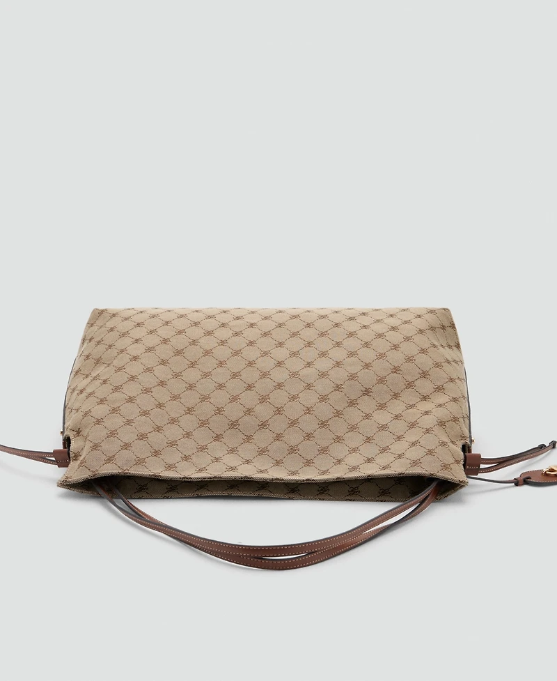 Mango Women's Logo-Print Bucket Bag