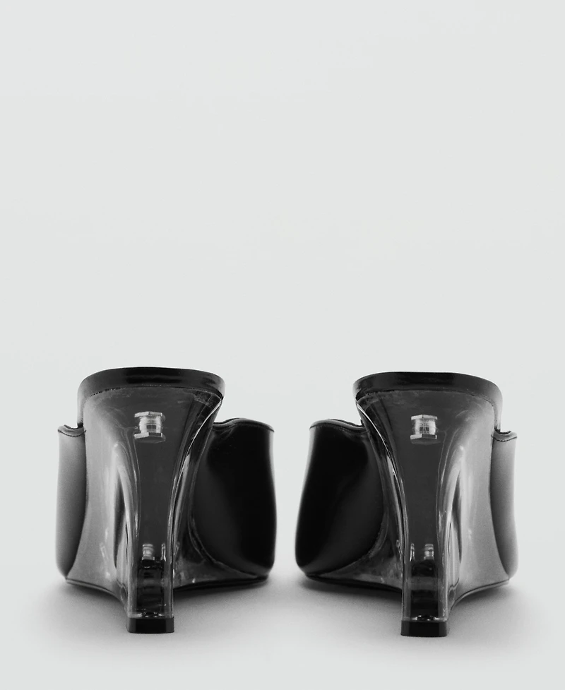 Mango Women's Combined Leather Wedge Shoes