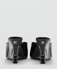 Mango Women's Combined Leather Wedge Shoes