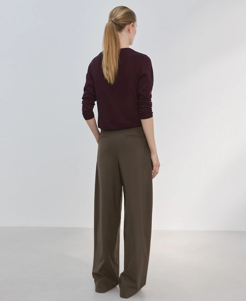 Mango Women's Fine-Knit Straight-Fit Cardigan