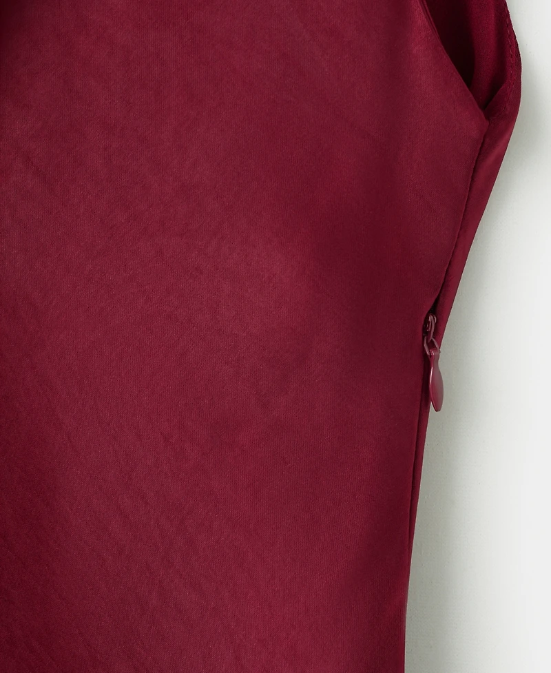 Mango Women's Fitted Satin Dress