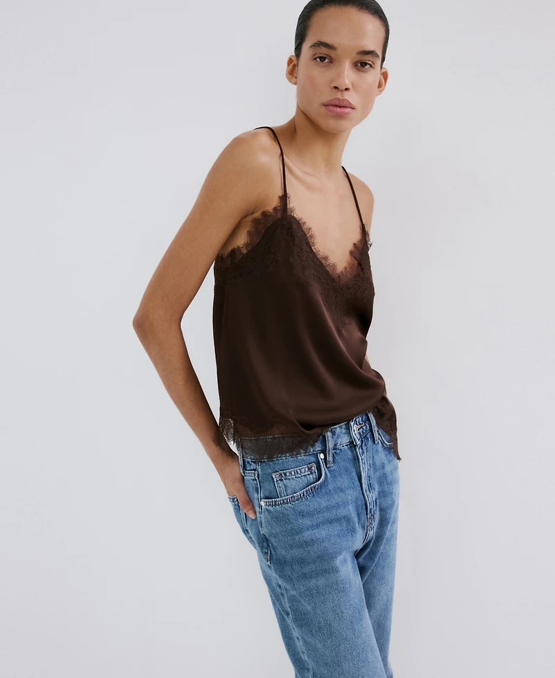 Mango Women's Matilda Medium-Rise Straight-Fit Jeans