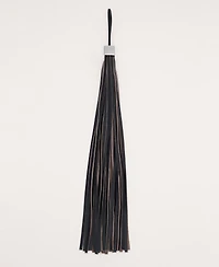 Mango Women's Leather Fringe Keychain