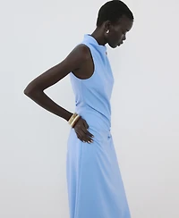 Mango Women's Ruched Midi Dress