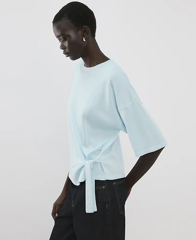 Mango Women's Bow Knit Sweater