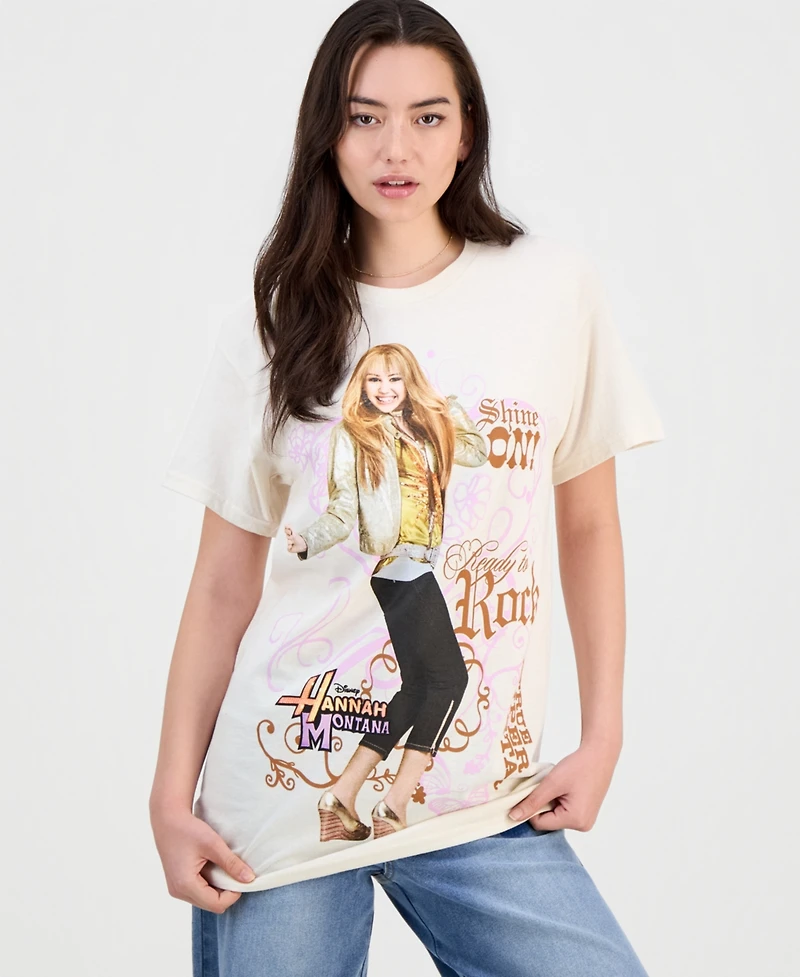 Disney Juniors' Hannah Montana Cotton Short-Sleeve T-Shirt