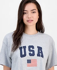 Love Tribe Juniors' Usa 76 Cotton Short-Sleeve T-Shirt