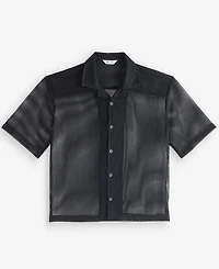Mode of One Men's Boxy-Fit Short-Sleeve Mesh Shirt, Macy's Exclusive