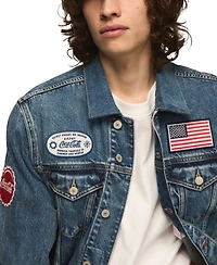 Lucky Brand Men's Coca Cola Denim Trucker Jacket