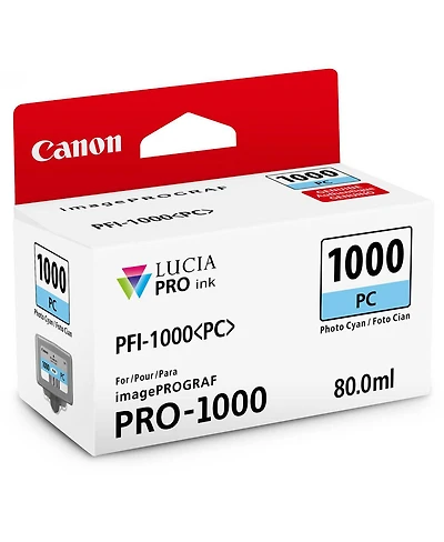 Canon Pfi-1000PC Photo Cyan Lucia Pro ink for imagePROGRAF Pro-1000