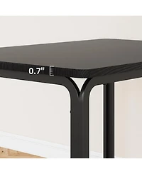 gaomon Modern 3-Piece Dining Table Set, Square Table & 2 Upholstered Chairs, Compact Kitchen and Dining Furniture, Apartment