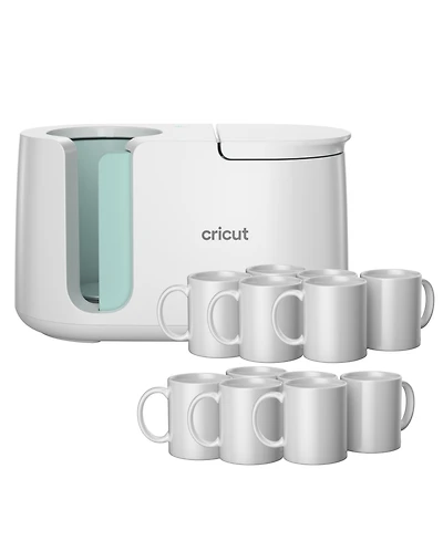 Cricut Mug Press Heat Press Machine with 12 Mugs Bundle