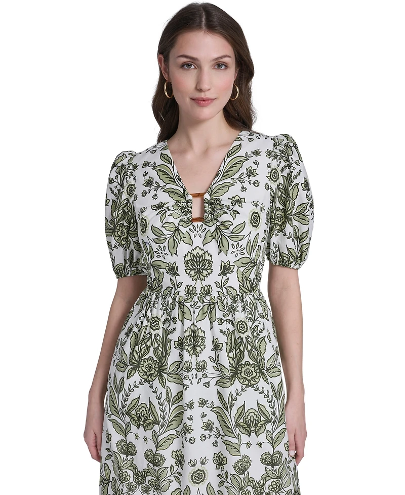 Vince Camuto Women's V-Neck Midi Dress