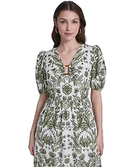 Vince Camuto Women's V-Neck Midi Dress