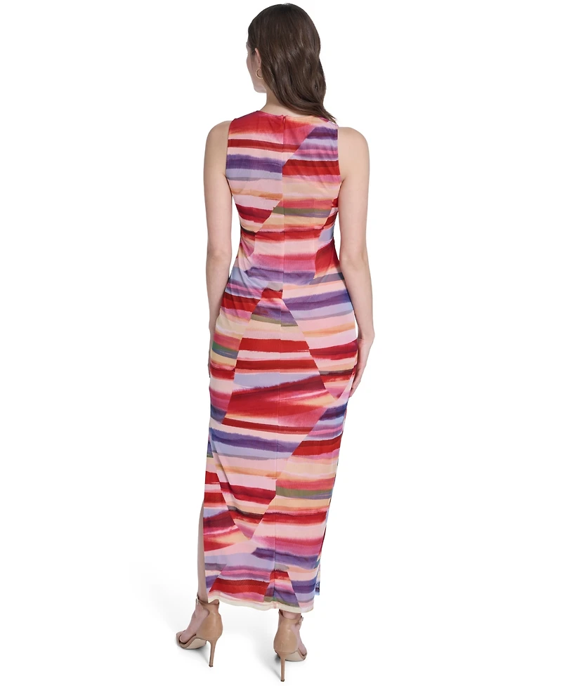 Vince Camuto Women's Sleeveless Boat Neck Maxi Dress
