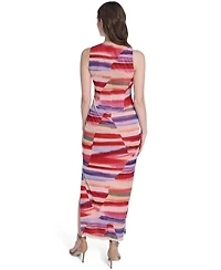 Vince Camuto Women's Sleeveless Boat Neck Maxi Dress