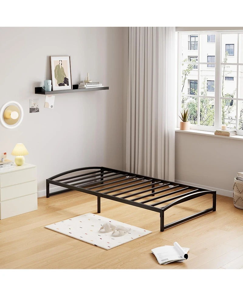 gaomon Twin 10in Metal Platform Bed Frame Low Profile Noise Free Non Slip